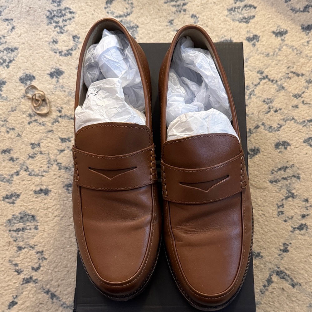 Banana Republic Brown Leather Penny Loafers